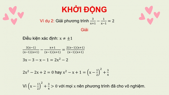 Giáo án PPT dạy thêm Toán 9 Chân trời bài 1: Phương trình quy về phương trình bậc nhất một ẩn