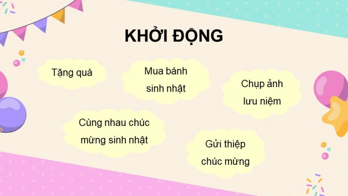 Giáo án PPT dạy thêm Tiếng Việt 5 chân trời bài 5: Bài đọc Quà sinh nhật. Luyện từ và câu Từ đa nghĩa. Viết đoạn văn cho bài văn tả phong cảnh