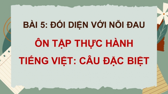 Giáo án PPT dạy thêm Ngữ văn 9 Kết nối bài 5: Ôn tập thực hành tiếng Việt (1)