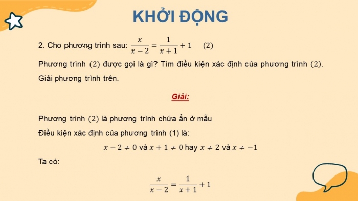 Giáo án PPT dạy thêm Toán 9 Cánh diều Bài 1: Phương trình quy về phương trình bậc nhất một ẩn