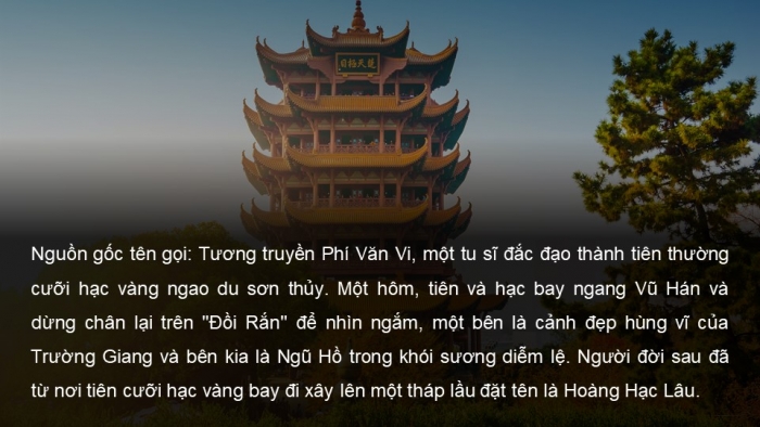 Giáo án PPT dạy thêm Ngữ văn 12 chân trời Bài 1: Hoàng Hạc lâu (Thôi Hiệu)