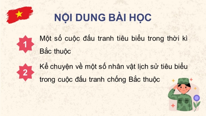 Giáo án điện tử Lịch sử và Địa lí 5 kết nối Bài 8: Đấu tranh giành độc lập thời kì Bắc thuộc