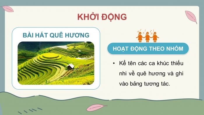 Giáo án điện tử Âm nhạc 5 chân trời Tiết 3: Ôn bài hát Dắt trâu ra đồng, Đọc nhạc Bài đọc nhạc số 1