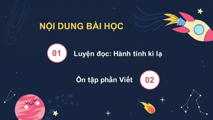 Giáo án PPT dạy thêm Tiếng Việt 5 Kết nối bài 8: Bài đọc Hành tinh kì lạ. Đánh giá, chỉnh sửa báo cáo công việc (tiếp theo)