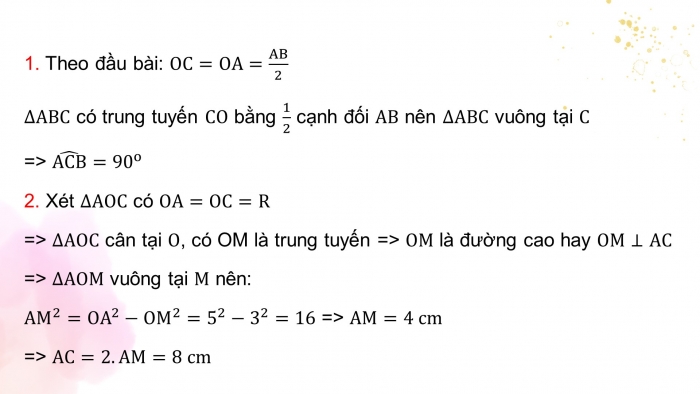 Giáo án PPT dạy thêm Toán 9 Cánh diều Bài tập cuối chương V