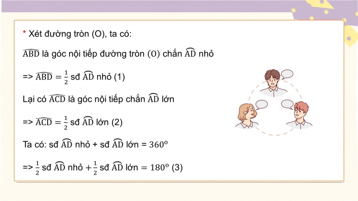 Giáo án PPT dạy thêm Toán 9 Chân trời bài 3: Góc ở tâm, góc nội tiếp