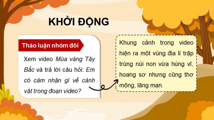 Giáo án PPT dạy thêm Tiếng Việt 5 chân trời bài 1: Bài đọc Chiều dưới chân núi. Luyện từ và câu Từ đồng nghĩa. Bài văn tả phong cảnh