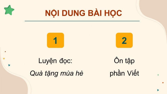 Giáo án PPT dạy thêm Tiếng Việt 5 chân trời bài 2: Bài đọc Quà tặng mùa hè. Quan sát, tìm ý cho bài văn tả phong cảnh