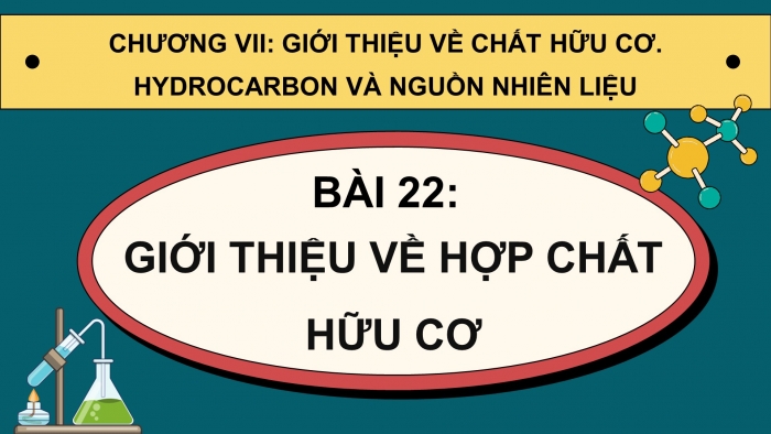 Giáo án điện tử KHTN 9 kết nối - Phân môn Hoá học Bài 22: Giới thiệu về hợp chất hữu cơ