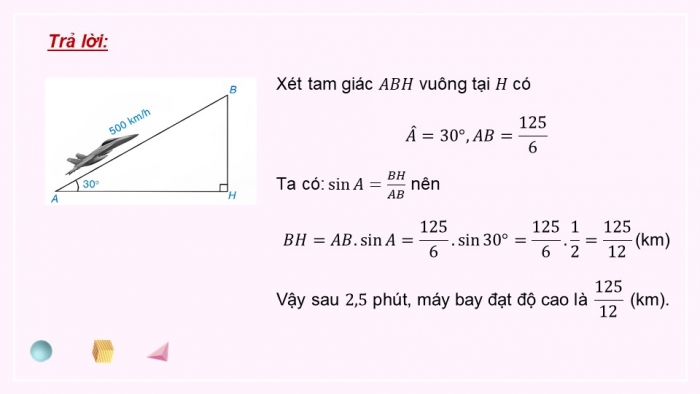 Giáo án PPT dạy thêm Toán 9 Cánh diều Bài 3: Ứng dụng của tỉ số lượng giác của góc nhọn