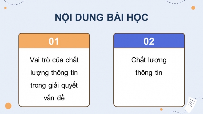 Giáo án điện tử Tin học 9 kết nối Bài 2: Thông tin trong giải quyết vấn đề