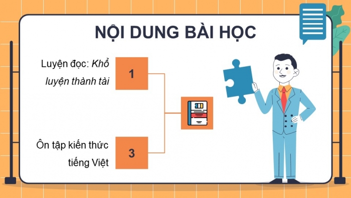 Giáo án PPT dạy thêm Tiếng Việt 5 Kết nối bài 20: Bài đọc Khổ luyện thành tài. Đánh giá, chỉnh sửa đoạn văn giới thiệu nhân vật trong một cuốn sách