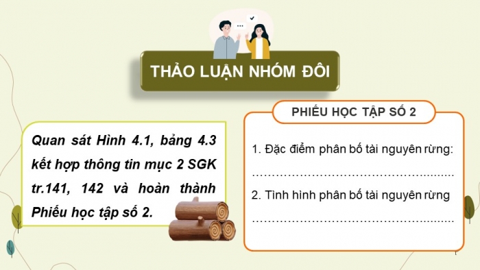 Giáo án điện tử Địa lí 9 chân trời Bài 4: Nông nghiệp, lâm nghiệp, thủy sản (bổ sung)