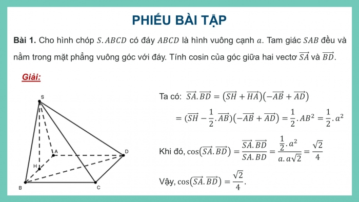 Giáo án PPT dạy thêm Toán 12 cánh diều Bài tập cuối chương II