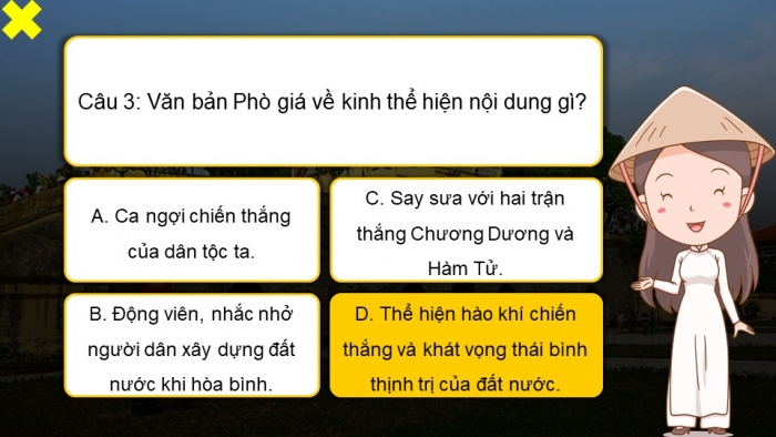 Giáo án PPT dạy thêm Ngữ văn 9 Cánh diều bài 1: Phò giá về kinh (Tụng giá hoàn kinh sư – Trần Quang Khải)