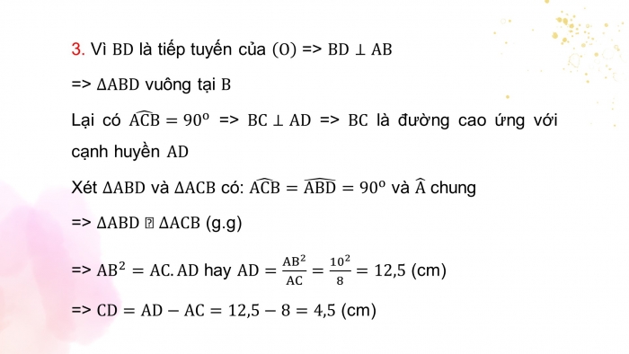 Giáo án PPT dạy thêm Toán 9 Cánh diều Bài tập cuối chương V