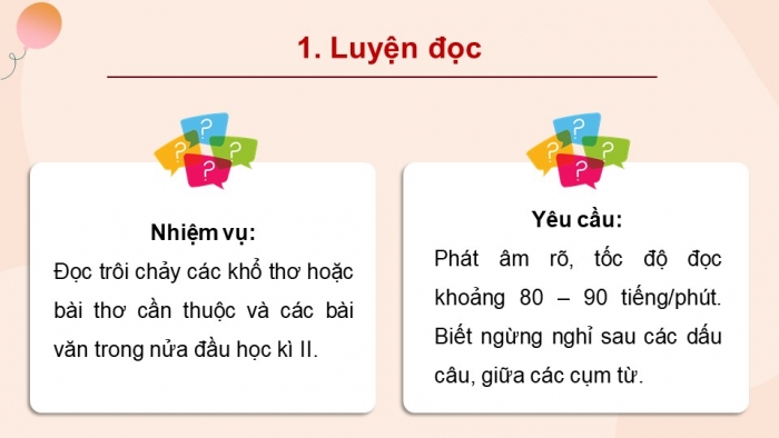 Giáo án PPT dạy thêm Tiếng Việt 5 Kết nối bài Ôn tập và Đánh giá giữa học kì II (Tiết 1)