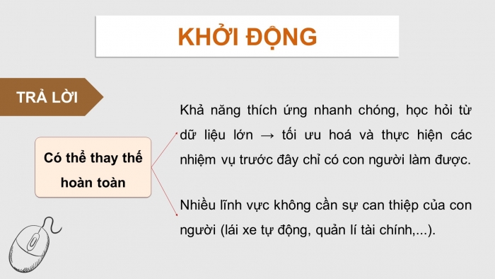 Giáo án điện tử Khoa học máy tính 12 kết nối Bài 2: Trí tuệ nhân tạo trong khoa học và đời sống