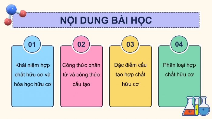 Giáo án điện tử KHTN 9 kết nối - Phân môn Hoá học Bài 22: Giới thiệu về hợp chất hữu cơ