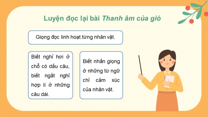 Giáo án PPT dạy thêm Tiếng Việt 5 Kết nối bài 1: Bài đọc Thanh âm của gió. Luyện tập về danh từ, động từ, tính từ. Tìm hiểu cách viết bài văn kể chuyện sáng tạo