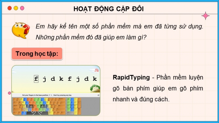 Giáo án điện tử Tin học 5 kết nối Bài 1: Em có thể làm gì với máy tính?