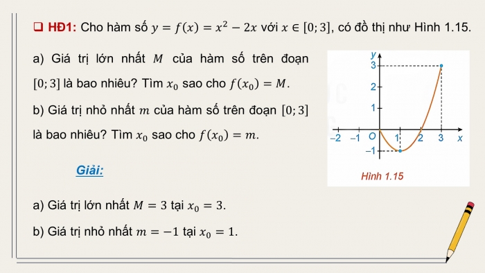 Giáo án điện tử Toán 12 kết nối Bài 2: Giá trị lớn nhất và giá trị nhỏ nhất của hàm số