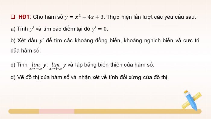 Giáo án điện tử Toán 12 kết nối Bài 4: Khảo sát sự biến thiên và vẽ đồ thị của hàm số