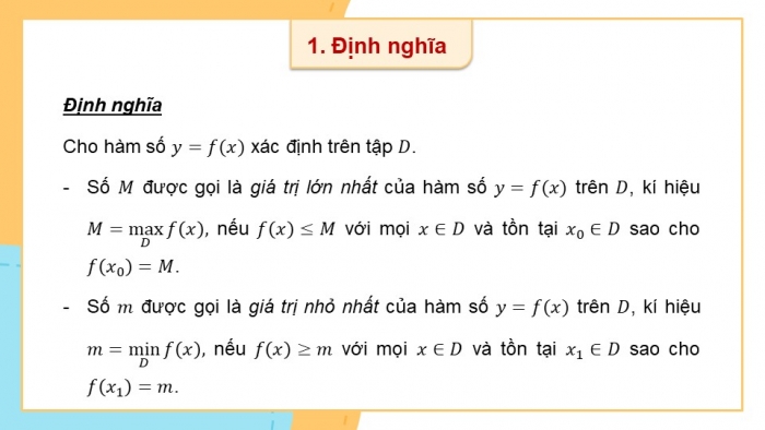 Giáo án PPT dạy thêm Toán 12 cánh diều Bài 2: Giá trị lớn nhất và giá trị nhỏ nhất của hàm số