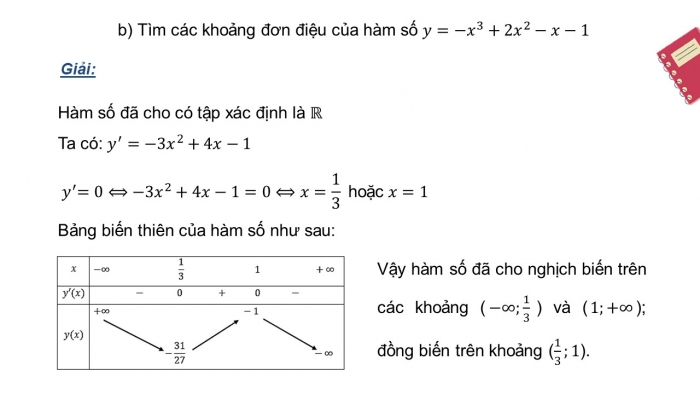 Giáo án PPT dạy thêm Toán 12 cánh diều Bài tập cuối chương I