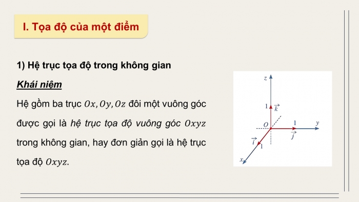 Giáo án PPT dạy thêm Toán 12 cánh diều Bài 2: Tọa độ của vectơ