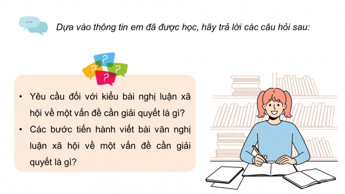 Giáo án PPT dạy thêm Ngữ văn 9 Cánh diều bài 5: Viết bài văn nghị luận xã hội về một vấn đề cần giải quyết