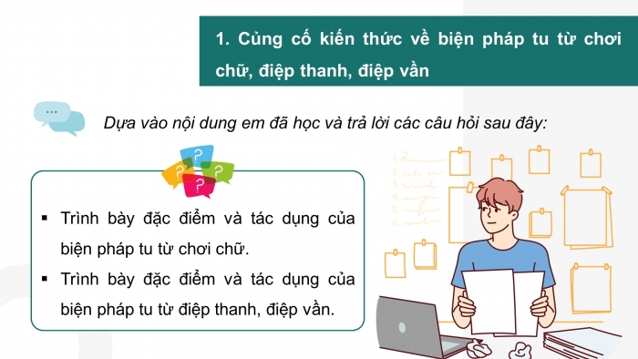 Giáo án PPT dạy thêm Ngữ văn 9 Chân trời bài 1: Ôn tập thực hành tiếng Việt