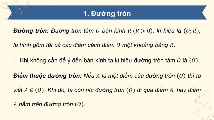 Giáo án PPT dạy thêm Toán 9 Kết nối bài 13: Mở đầu về đường tròn