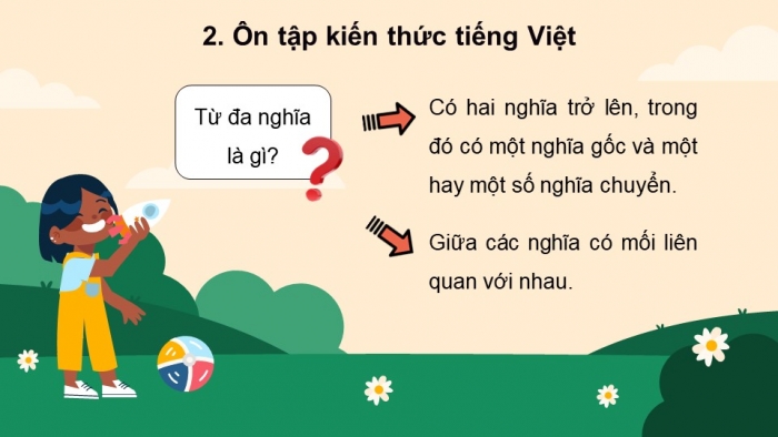 Giáo án PPT dạy thêm Tiếng Việt 5 chân trời bài 1: Bài đọc Trạng nguyên nhỏ tuổi. Luyện tập về từ đa nghĩa. Luyện tập lập dàn ý cho bài văn tả phong cảnh