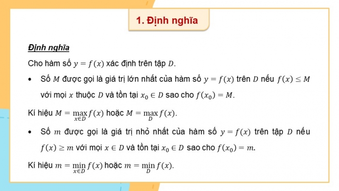 Giáo án PPT dạy thêm Toán 12 kết nối Bài 2: Giá trị lớn nhất và giá trị nhỏ nhất của hàm số