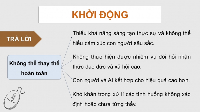 Giáo án điện tử Khoa học máy tính 12 kết nối Bài 2: Trí tuệ nhân tạo trong khoa học và đời sống