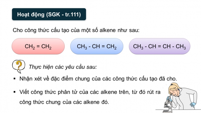 Giáo án điện tử KHTN 9 kết nối - Phân môn Hoá học Bài 24: Alkene