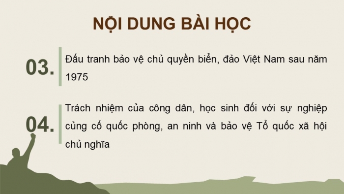 Giáo án điện tử Quốc phòng an ninh 12 kết nối Bài 1: Bảo vệ Tổ quốc Việt Nam xã hội chủ nghĩa sau năm 1975