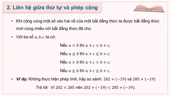 Giáo án PPT dạy thêm Toán 9 Kết nối bài 5: Bất đẳng thức và tính chất