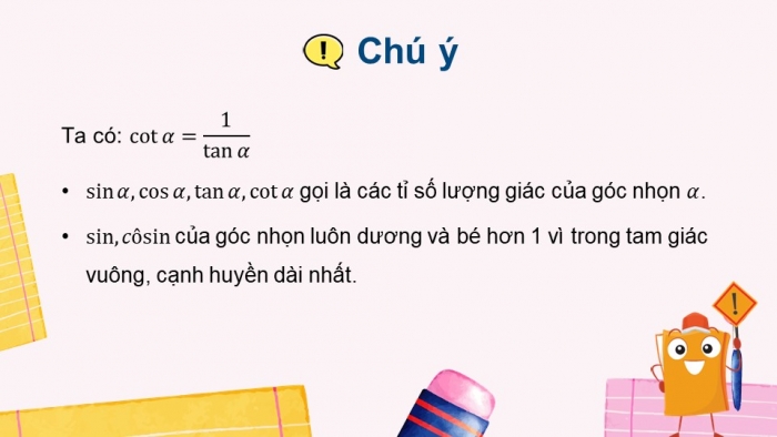 Giáo án PPT dạy thêm Toán 9 Kết nối bài 11: Tỉ số lượng giác của góc nhọn