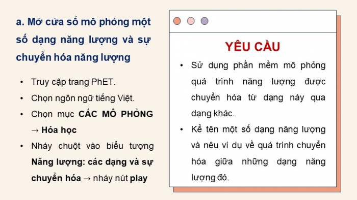 Giáo án điện tử Tin học 9 kết nối Bài 6: Thực hành Khai thác phần mềm mô phỏng