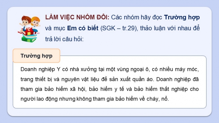 Giáo án điện tử Kinh tế pháp luật 12 kết nối Bài 3: Bảo hiểm