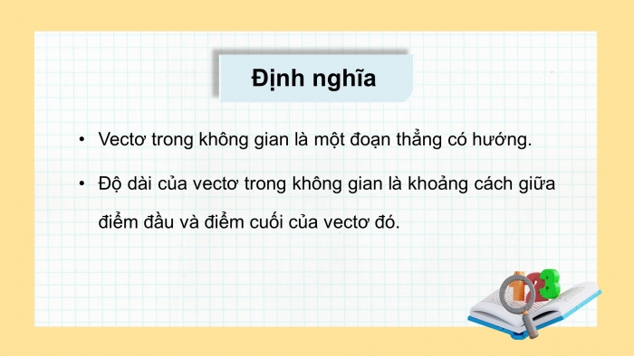 Giáo án điện tử Toán 12 kết nối Bài 6: Vectơ trong không gian