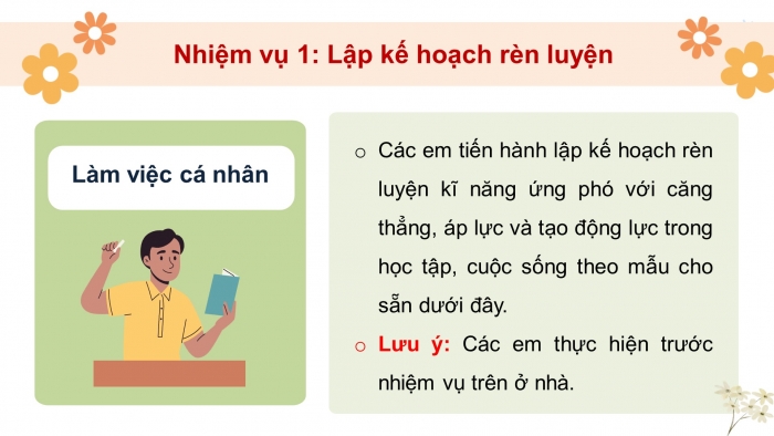 Giáo án điện tử Hoạt động trải nghiệm 9 chân trời bản 1 Chủ đề 1 Tuần 4