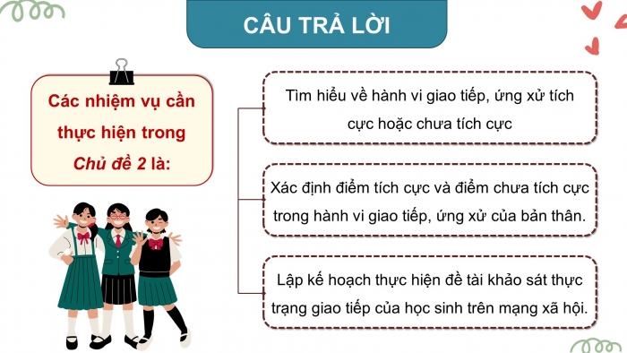 Giáo án điện tử Hoạt động trải nghiệm 9 chân trời bản 1 Chủ đề 2 Tuần 5