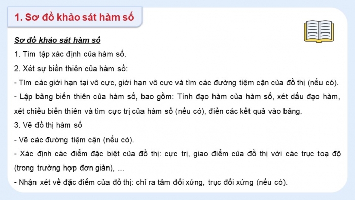 Giáo án PPT dạy thêm Toán 12 cánh diều Bài 4: Khảo sát sự biến thiên và vẽ đồ thị của hàm số