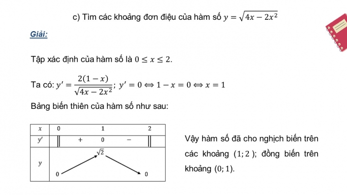 Giáo án PPT dạy thêm Toán 12 cánh diều Bài tập cuối chương I