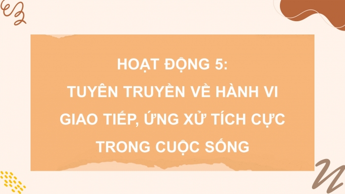 Giáo án điện tử Hoạt động trải nghiệm 9 chân trời bản 1 Chủ đề 2 Tuần 8