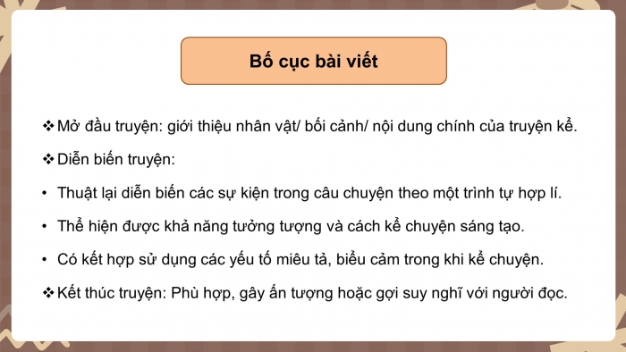 Giáo án PPT dạy thêm Ngữ văn 9 Chân trời bài 4: Viết một truyện kể sáng tạo dựa trên một truyện đã đọc