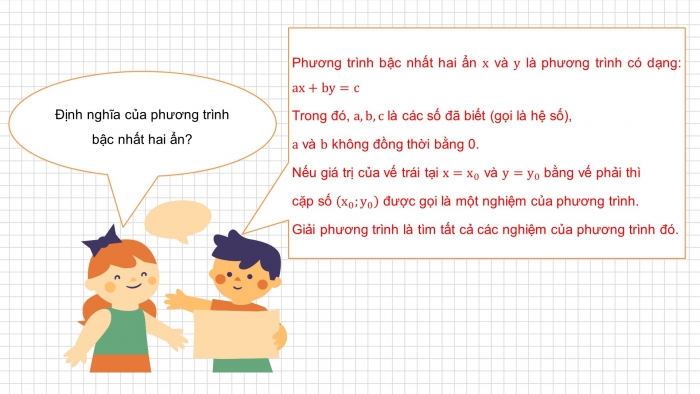 Giáo án PPT dạy thêm Toán 9 Chân trời bài 2: Phương trình bậc nhất hai ẩn và hệ hai phương trình bậc nhất hai ẩn